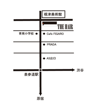THE HAIR Aoyama MAP